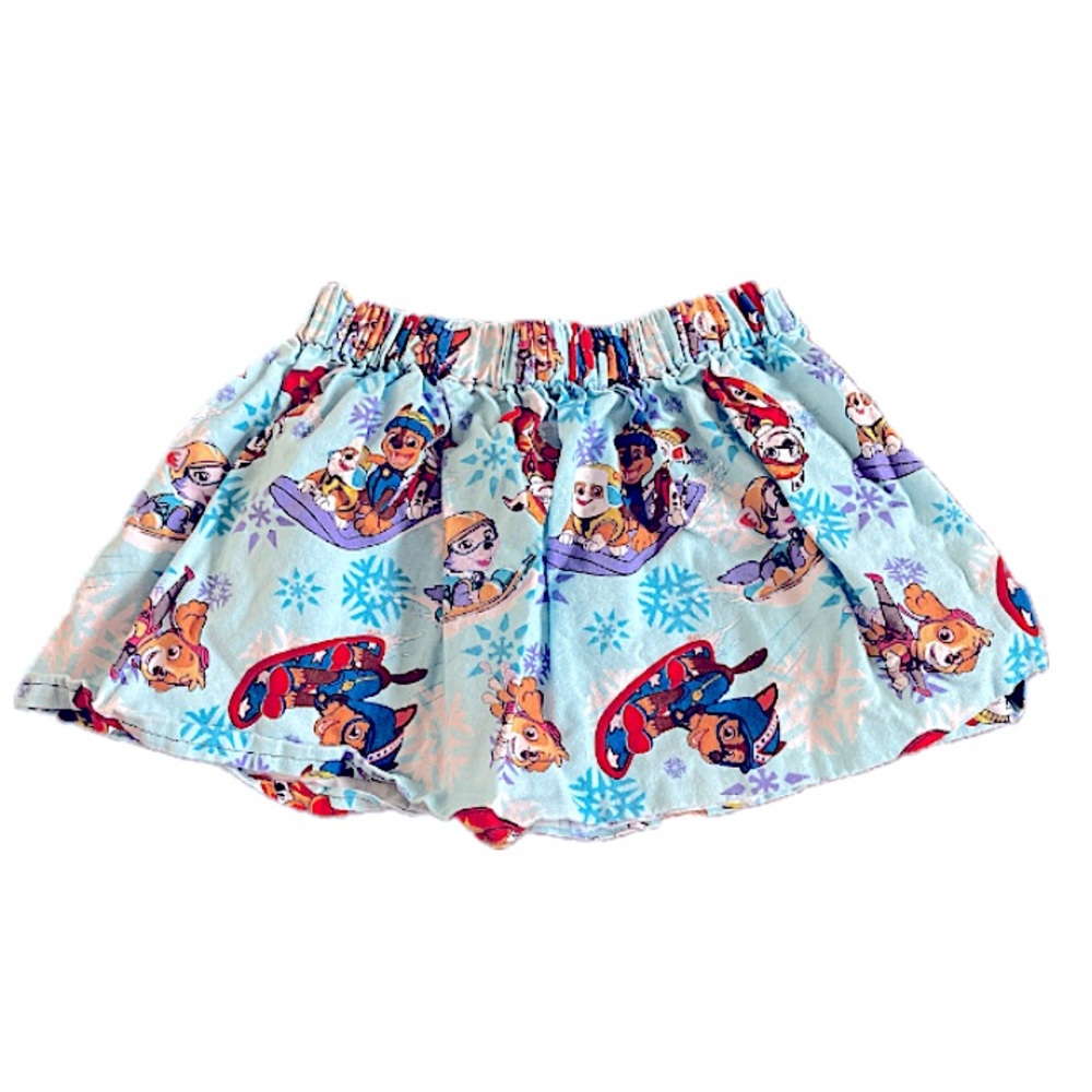 Paw Patrol Handmade Skirt Size 3T Blue White Purple Yellow Red